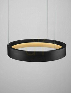 Černé závěsné LED svítidlo Luces Exclusivas ATECA LE45894 50 cm small 3