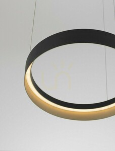 Černé závěsné LED svítidlo Luces Exclusivas ATECA LE45894 50 cm small 4