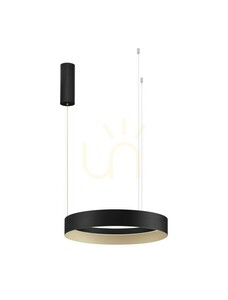 Černé závěsné LED svítidlo Luces Exclusivas ATECA LE45894 50 cm small 0