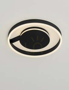 LED stropní svítidlo Luces Exclusivas AZKOIT LE45902, černé, Ø40 cm, 41 W small 4