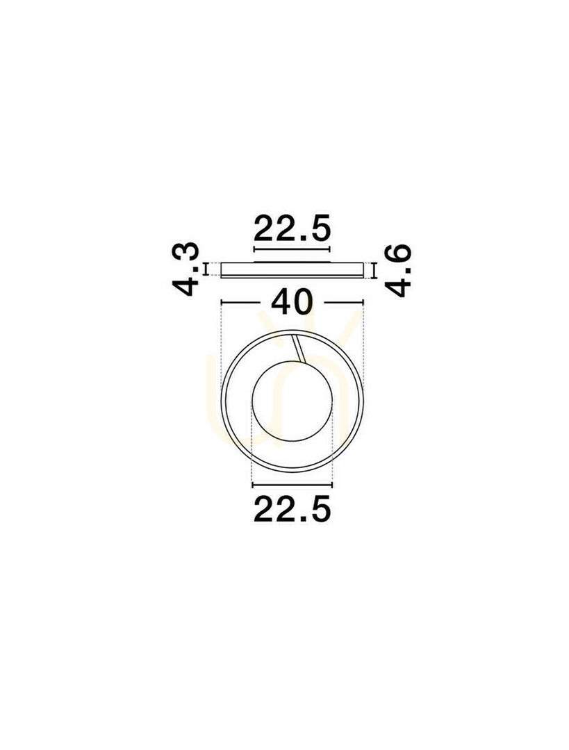 Kontrola Plafón AZKOIT Luces Exclusivas LE45904 Plafón AZKOIT Luces Exclusivas LE45904