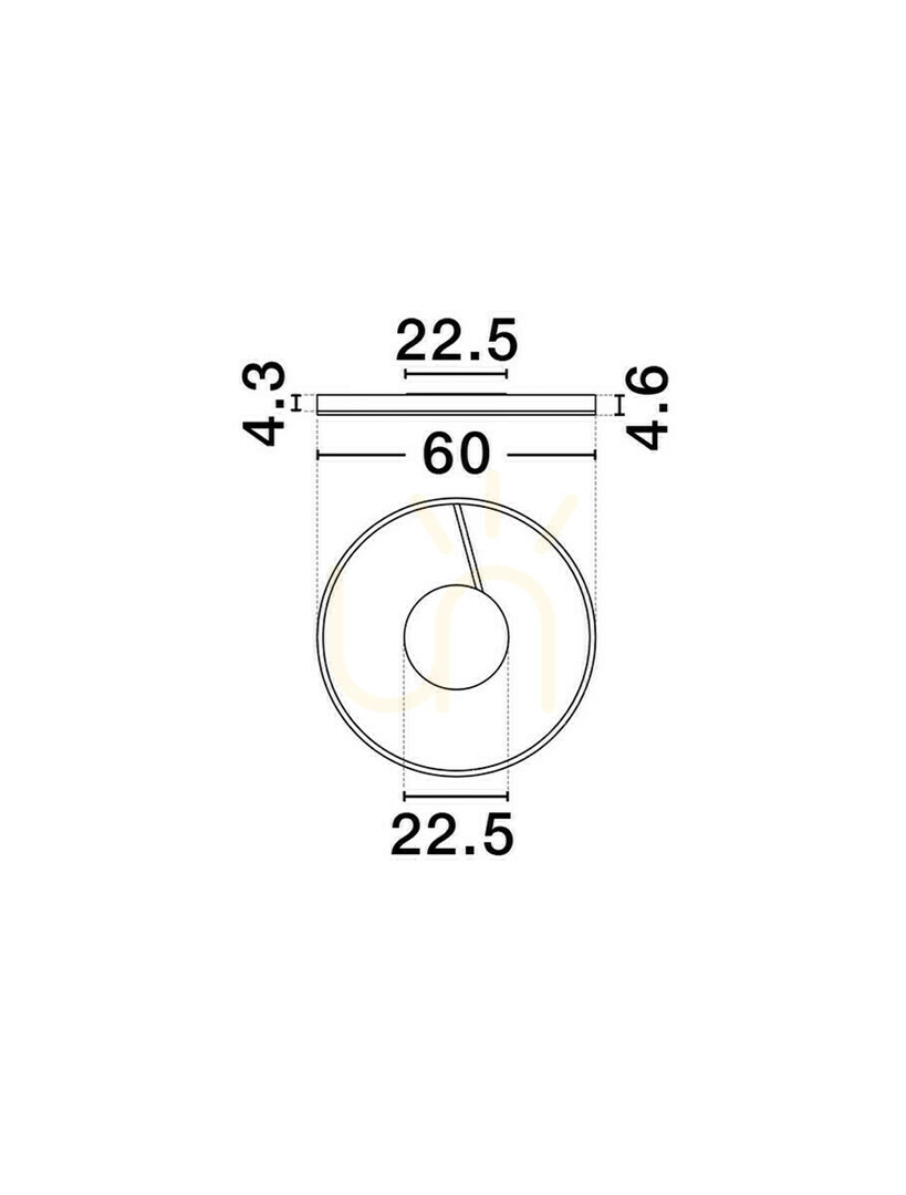 Kontrola AZKOIT Luces Exclusivas Plafond LE45905 AZKOIT Luces Exclusivas Plafond LE45905