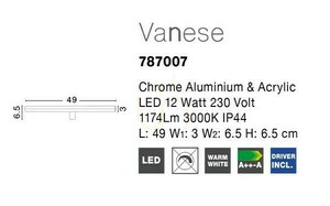 Nástěnné svítidlo BIESCA Luces Exclusivas LE45950 small 1