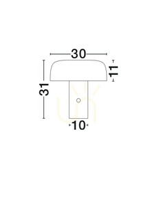 Stolní lampa DORRIA Luces Exclusivas LE46023 small 5