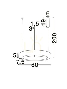 LANZAROTE Luces Exclusivas Závěsné svítidlo LE46087 small 1