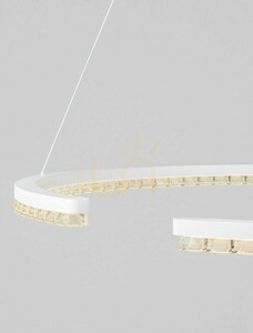 Závěsné LED svítidlo MAHON bílý prstenec 85 cm 43 W 3000 K TRIAC Luces Exclusivas LE46097 small 5