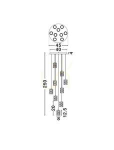 Závěsné svítidlo MURO Luces Exclusivas LE46123 5 Závěsné svítidlo MURO Luces Exclusivas LE46123 small 5