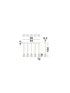 Závěsné svítidlo RORIZNO Luces Exclusivas LE46147 small 4