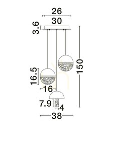 Závěsné svítidlo TARREGA od Luces Exclusivas LE46183 1 Závěsné svítidlo TARREGA od Luces Exclusivas LE46183 small 1