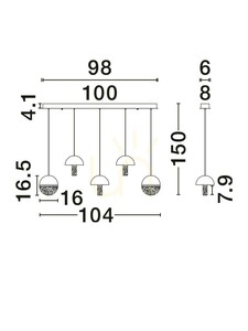 Závěsné svítidlo TARREGA Luces Exclusivas LE46188 2 Závěsné svítidlo TARREGA Luces Exclusivas LE46188 small 2