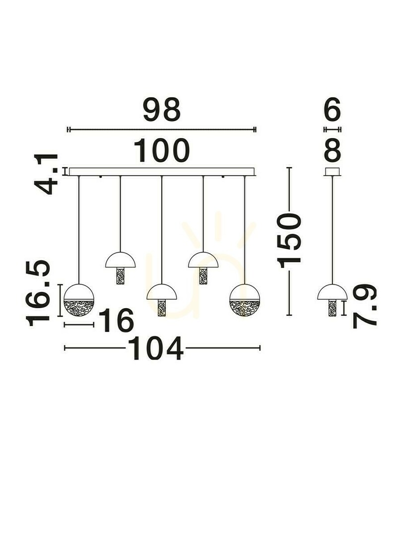 Náhled Závěsné svítidlo TARREGA Luces Exclusivas LE46188 Závěsné svítidlo TARREGA Luces Exclusivas LE46188