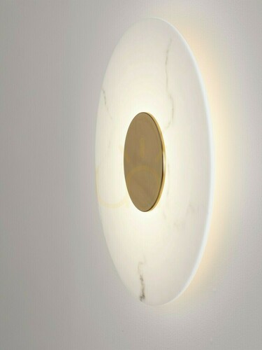 Kontrola LED nástěnné svítidlo VILLAN Luces Exclusivas LE46230, 60 cm, bílé se zlatými detaily