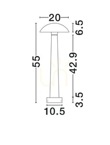 BERJA Luces Exclusivas Sloupek osvětlení LE62062 small 3