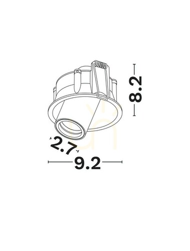 Kontrola Stropní čočka CANGAS Luces Exclusivas LE62196