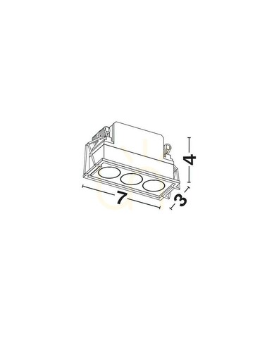 Kontrola Stropní čočka CARCAIX Luces Exclusivas LE62221