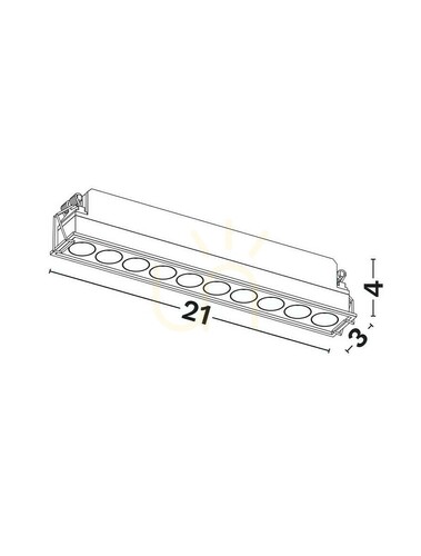 Kontrola Stropní síťka CARCAIX Luces Exclusivas LE62225