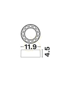 LED stropní svítidlo Luces Exclusivas DAROCA LE62412 bílé 15 W 3000 K 11,9 cm small 4