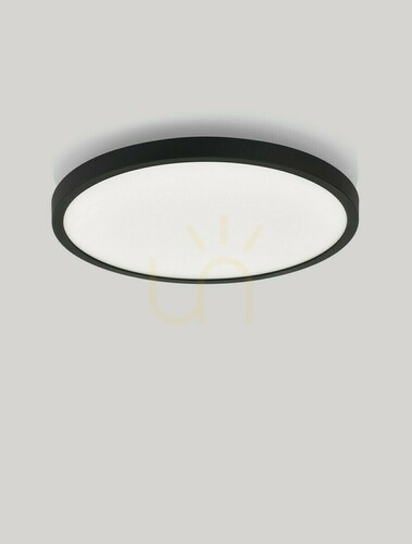 Kontrola Stropní plafon DENIA LED 24W 2040lm 5 barev světla černý Ø29 cm LE62418 Luces Exclusivas