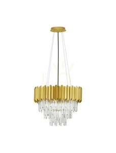 Závěsné svítidlo ACATEN Luces Exclusivas LE43570 zlaté, křišťál, 6 x E14, 50 cm small 0