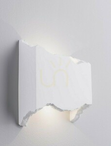 Sádrové nástěnné svítidlo Luces Exclusivas QUIME LE44712, 25,5 x 18,5 cm, LED 6 W 354 lm 3000K, bílé small 1