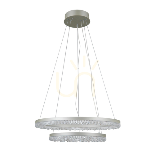 Kontrola Závěsné LED svítidlo Italux Barlo stříbrné 60 cm 36 W PND-34526-2L-SILV