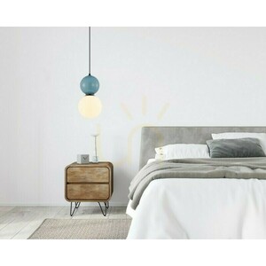 Závěsné svítidlo Italux Mastal modré a černé 20 cm E27 PND-36603-1L-BK-BLU small 2