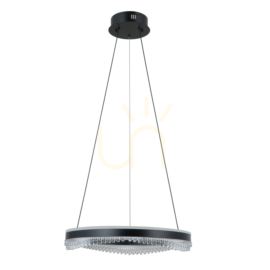 Kontrola Závěsná LED lampa Italux Morte černá 50 cm PND-34535-M-BK Závěsná LED lampa Italux Morte černá 50 cm PND-34535-M-BK