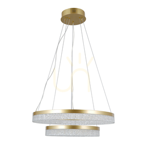 Závěsné LED svítidlo Italux Pantal, zlaté, 60 cm, PND-34533-2L-GD small 0