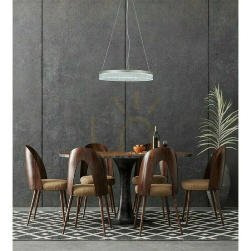 Kontrola Závěsné LED svítidlo Italux Pantal 50 cm stříbrné, 22W, 3000/4000/6000K, PND-34533-M-SILV