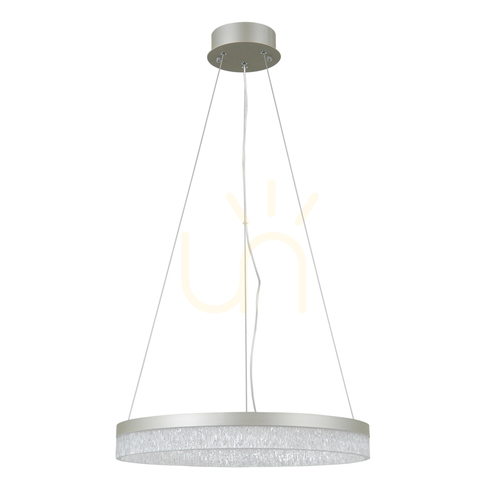 Kontrola Závěsné LED svítidlo Italux Pantal 50 cm stříbrné, 22W, 3000/4000/6000K, PND-34533-M-SILV