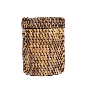 Ratanová dóza BAZAR BIZAR The Rattan Canister přírodní hnědá BAGE038NBr small 5