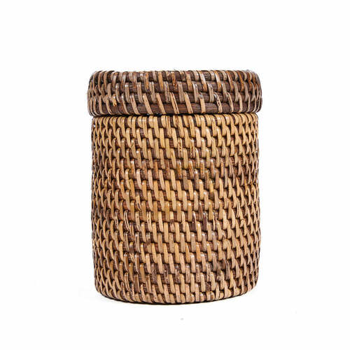 Kontrola Proutěný koš ratanový přírodní hnědý 9x9x12 cm Baskets