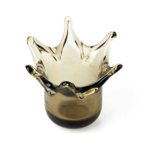 Svícen Crown kouřový 13 cm small 3