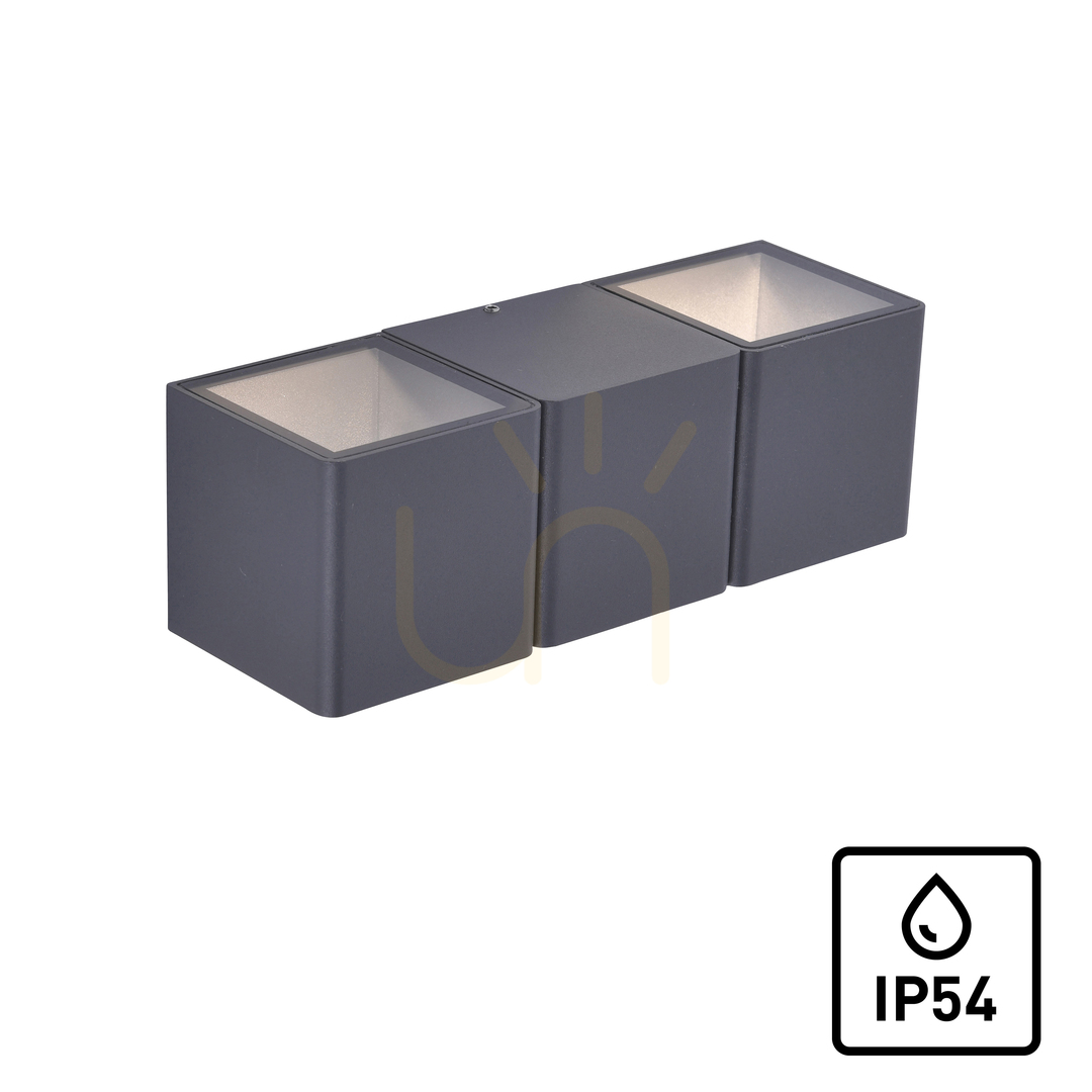 Pohled Nástěnné svítidlo MARCEL 9658-13 Anthracite 2xLED Nástěnné svítidlo MARCEL 9658-13 Anthracite 2xLED