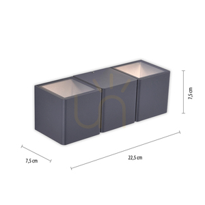 Nástěnné svítidlo MARCEL 9658-13 Anthracite 2xLED 7 Nástěnné svítidlo MARCEL 9658-13 Anthracite 2xLED small 7