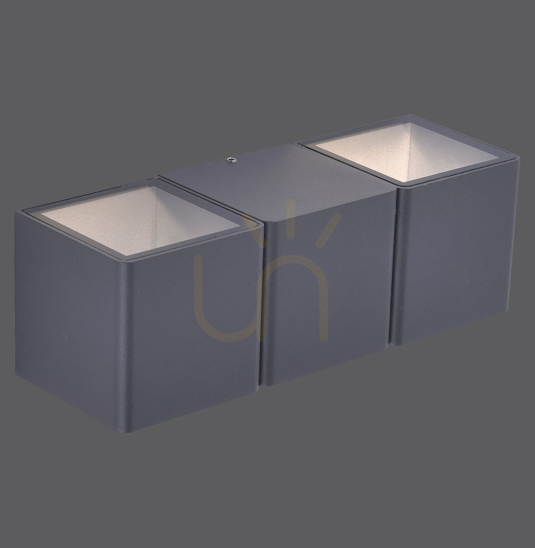 Kontrola Nástěnné svítidlo MARCEL 9658-13 Anthracite 2xLED Nástěnné svítidlo MARCEL 9658-13 Anthracite 2xLED