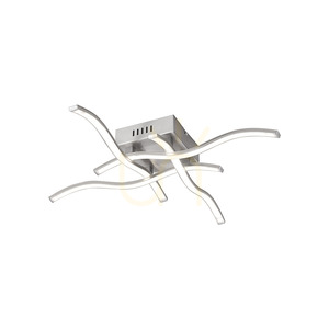 WAVE Plafond 15131-55 Silver 4xLED small 9