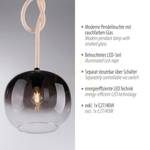 Závěsné svítidlo LUMA 2410-18 Black 1xLED small 3