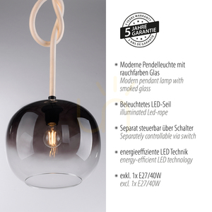 Závěsné svítidlo LUMA 2410-18 Black 1xLED small 4
