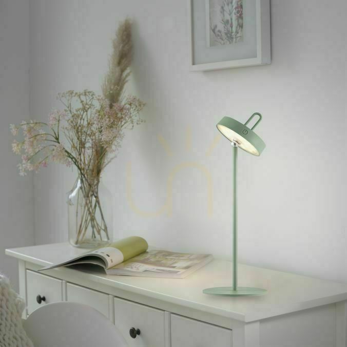 Zobrazit Akumulátorová stolní lampa Paul Neuhaus / JUST LIGHT Amag 19310-43, šalvějově zelená Akumulátorová stolní lampa Paul Neuhaus / JUST LIGHT Amag 19310-43, šalvějově zelená