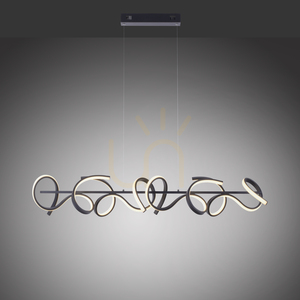 Závěsné svítidlo CURLS JUST LIGHT černé LED 45W 3300lm 3000K Simply Dim 99 cm 19033-18 small 4