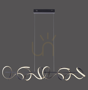 Závěsné svítidlo CURLS JUST LIGHT černé LED 45W 3300lm 3000K Simply Dim 99 cm 19033-18 small 0