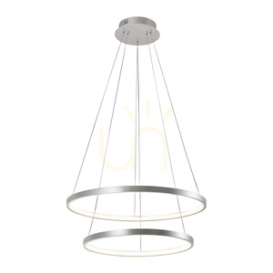 Závěsné svítidlo CIRCLE 11525-21 stříbrné 2xLED small 6
