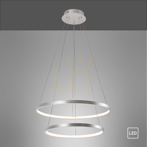 Závěsné svítidlo CIRCLE 11525-21 stříbrné 2xLED small 8