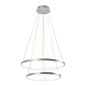 Závěsné svítidlo CIRCLE 11525-21 stříbrné 2xLED small 9