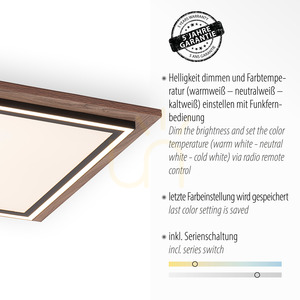 Plafond PALMA 6141-79 Dřevo 2xLED 3 Plafond PALMA 6141-79 Dřevo 2xLED small 3