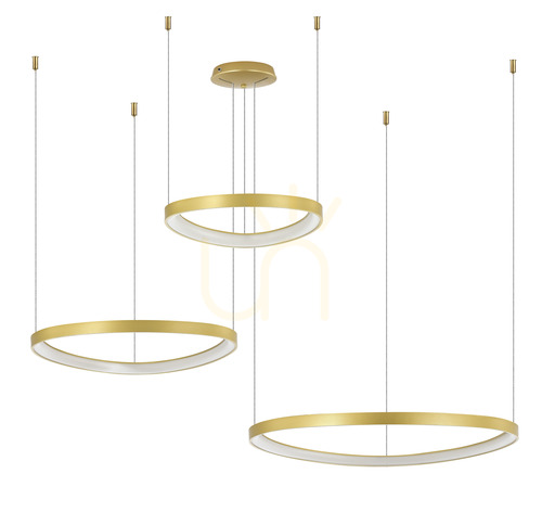 Kontrola LIRIA Závěsné svítidlo MS756090 Zlatá 1xLED