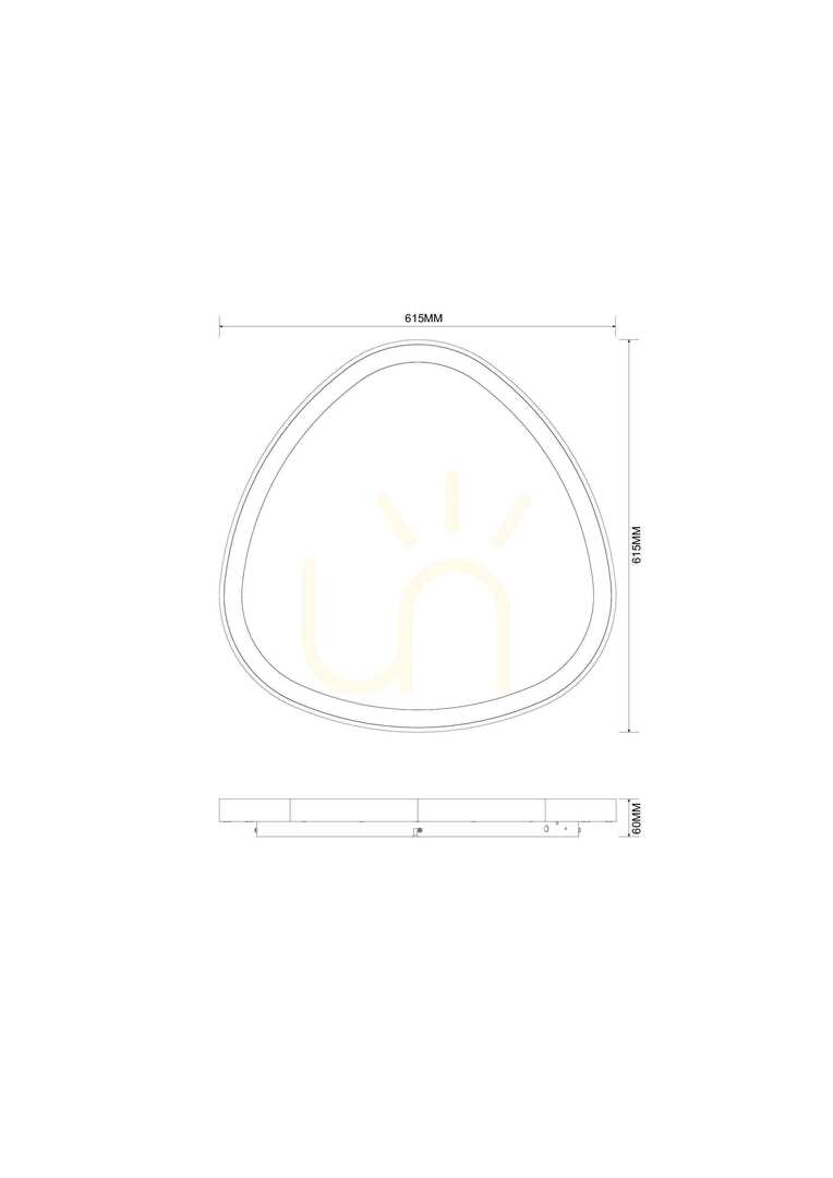 Pohled Plafón LIRIA MS756160 Zlatý 1xLED Plafón LIRIA MS756160 Zlatý 1xLED