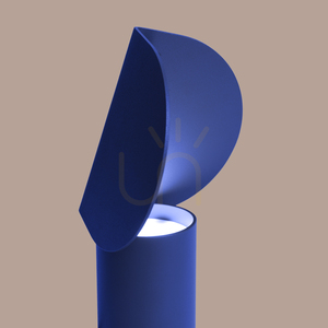 BISCUIT ultramarínová LED stolní lampa 3000K small 4