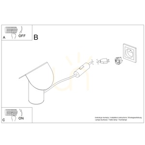 BISCUIT broskvová LED stolní lampa 3000K small 8